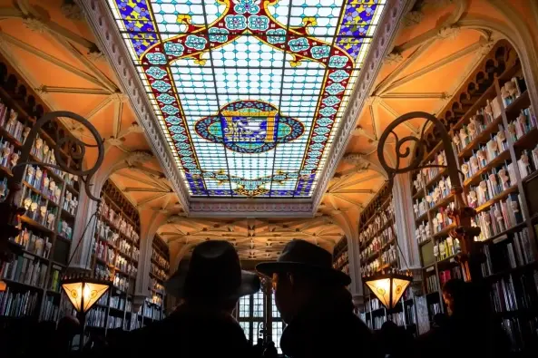 Vitral da Livraria Lello