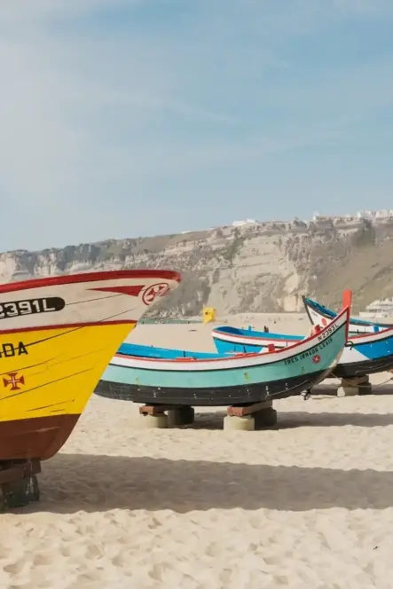 Traditional Fishing Boats in Nazaré